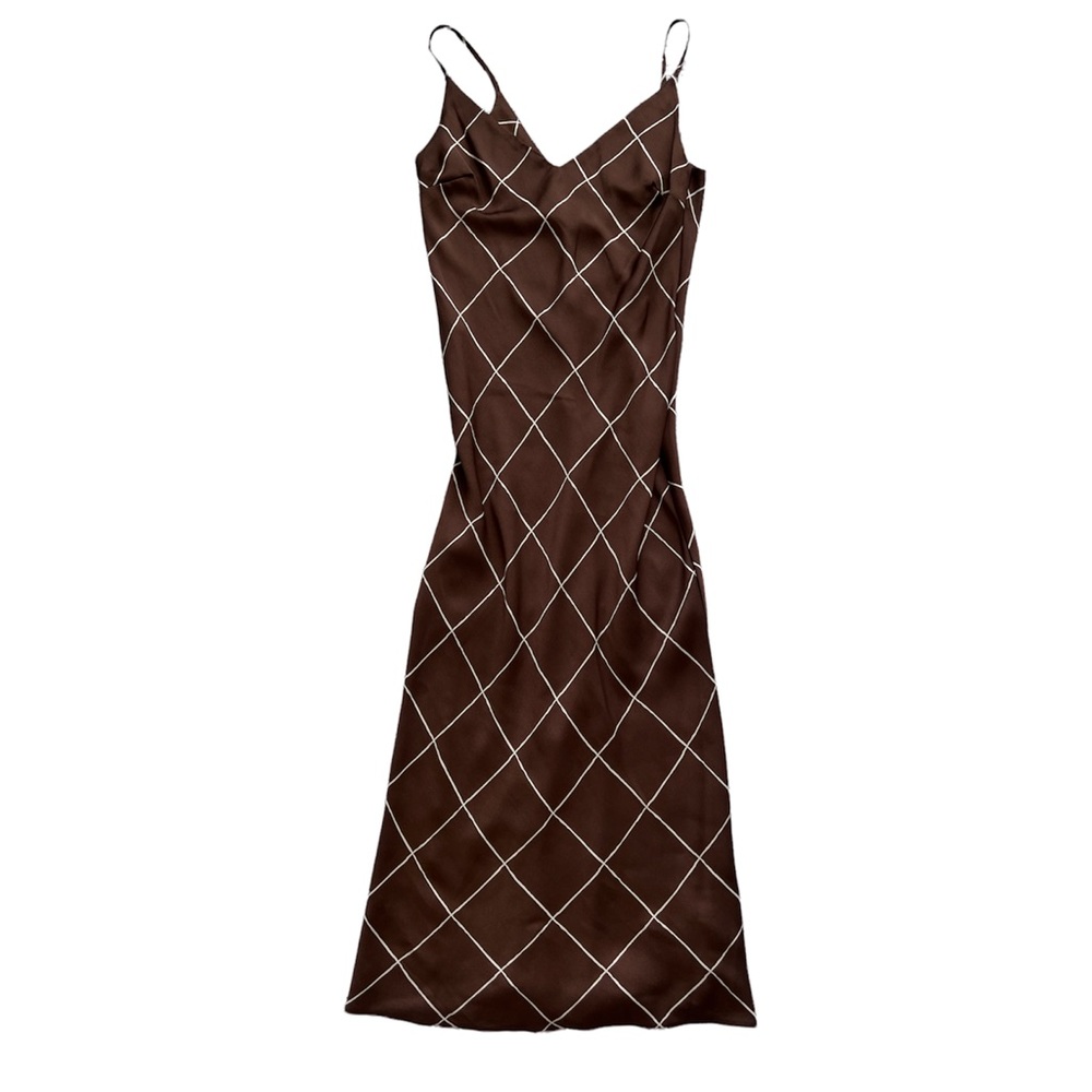 Brown slip dress